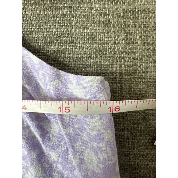 Wild Fable Lavender Floral Mini Dress Size M Rayon Adj Straps Beachy Summer - Picture 6 of 7